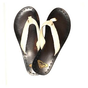 Roxy White Flip Flops
